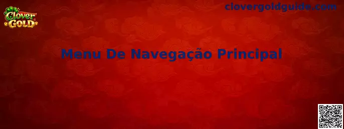 Menu De Navegação Principal Clover Gold