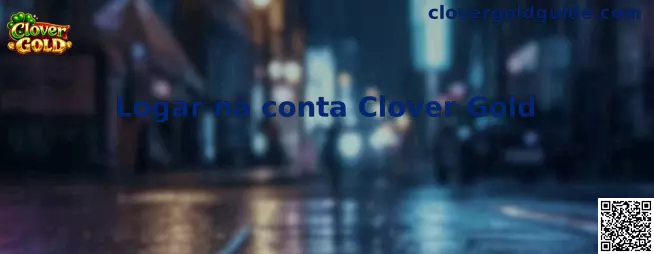 Logar na conta Clover Gold